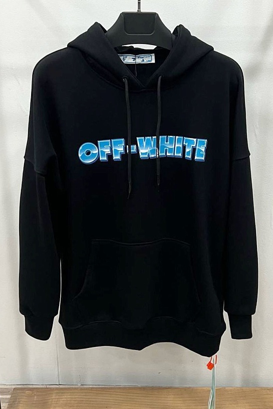 Чёрное худи Off-White Metal Arrow logo-print
