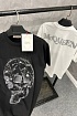 Футболка чёрного цвета Alexander McQueen Skull