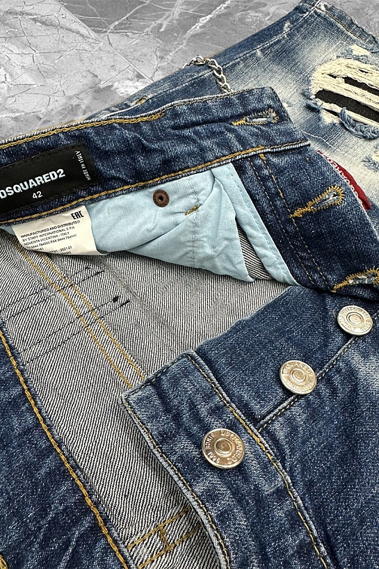 Мужские джинсовые шорты Dsquared2