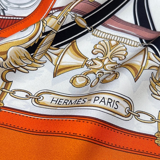 Платок Hermes Harnais Legendaire premium 87x88 см   