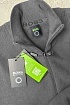 Серая кофта на молнии Hugo Boss logo-embroidered