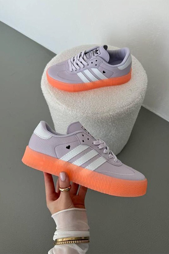 Кроссовки Adidas Samba - Purple / Orange