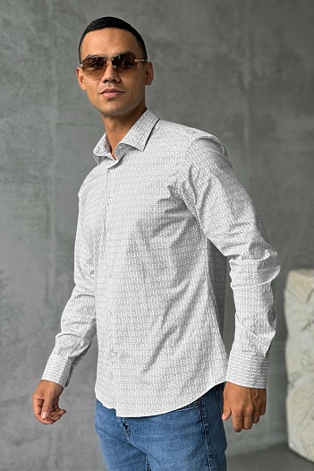 Мужская белая рубашка Armani Exchange   