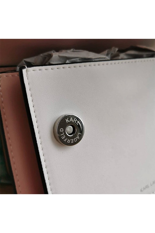 Кожаная сумка-сетчел Karl Lagerfeld Seven 21x15 см