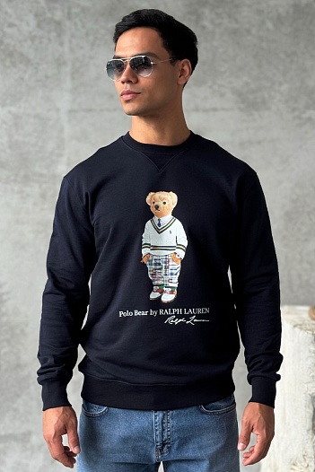 Тёмно-синий свитшот Polo Ralph Lauren "Bear"   