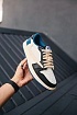 Кроссовки Travis Scott x Fragment x Nike Air Jordan 1 Low Premium
