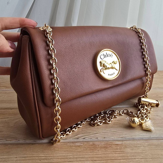 Кожаная сумка Chloe 28x17 см