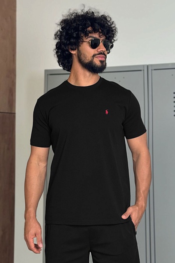 Мужской чёрный костюм Polo Ralph Lauren   