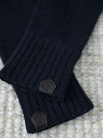 Кашемировые перчатки Loro Piana premium - Dark Blue   