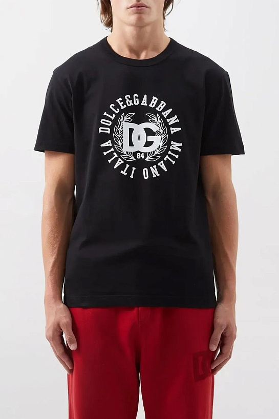 Футболка чёрного цвета Dolce&Gabbana logo-print