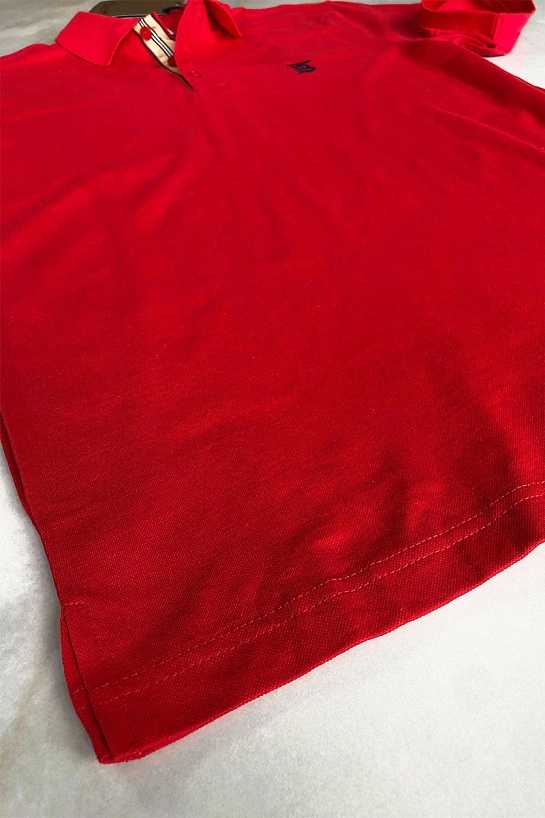 Мужское поло Burberry TB logo-embroidered - Red