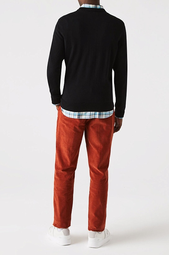 Джемпер чёрного цвета Lacoste V-Neck