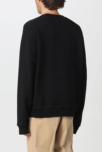 Мужской чёрный свитшот Dsquared2 "ICON" logo-print   