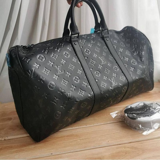 Дорожная сумка Louis Vuitton Keepall Monogram Eclipse 50x28 см