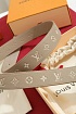 Бежевый кожаный ремень Louis Vuitton