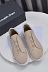 Бежевые кроссовки Ermenegildo Zegna Triple Stitch Suede