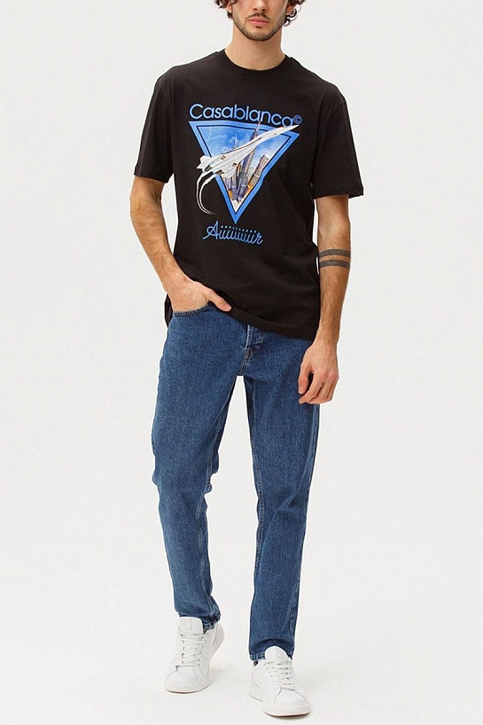 Футболка чёрного цвета Casablanca Aiiiiir