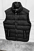 Чёрный жилет Moncler Herniaire logo-patch