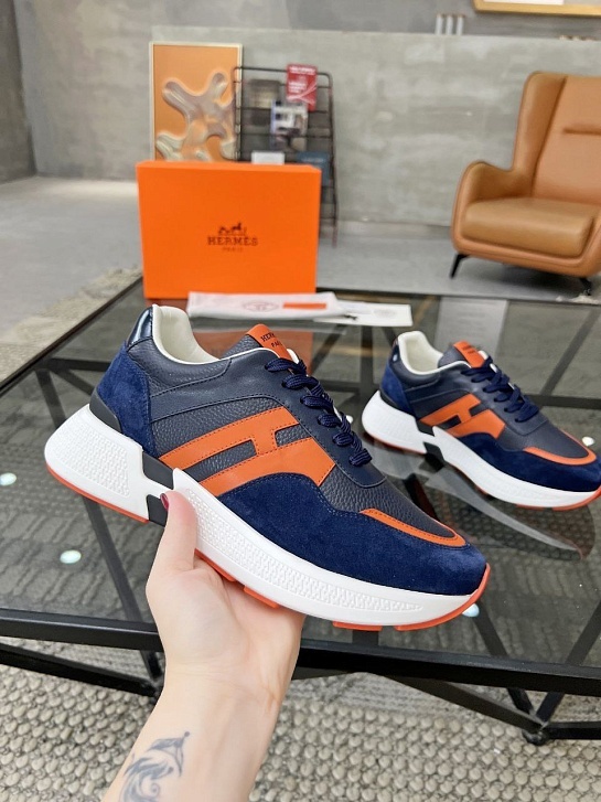 Мужские кроссовки Hermes - Navy