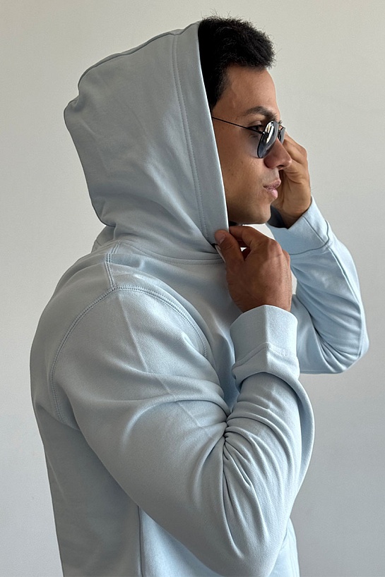 Мужское голубое худи Casablanca Par Avion