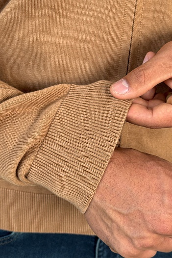 Кофта на молнии Tommy Hilfiger flag embroidery - Brown   