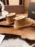 Женские замшевые ботинки UGG Classic Mini Hybrid - Chestnut