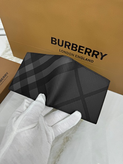 Кожаный кошелёк Burberry Premium 11x10 см   