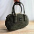 Замшевая зелёная сумка MIU MIU 23x13 см