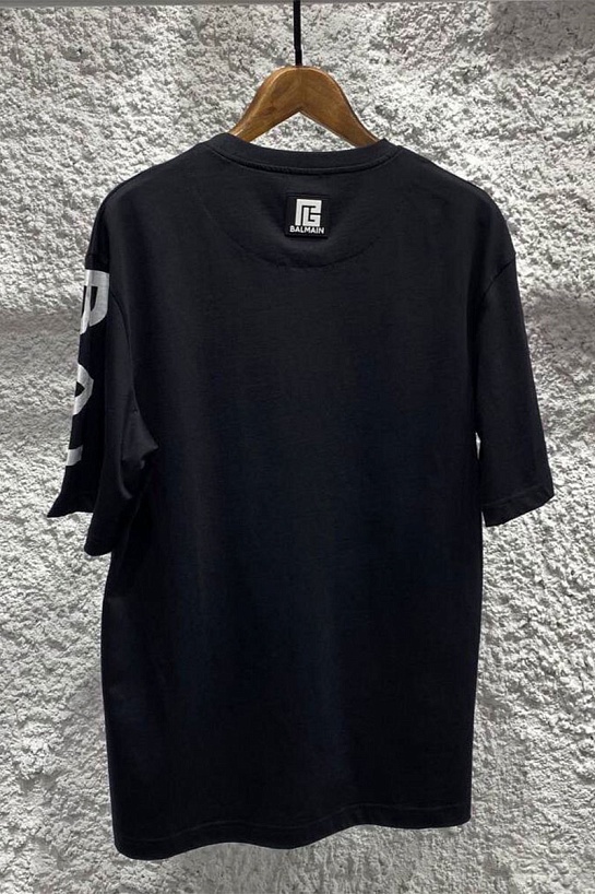 Мужская чёрная футболка Balmain