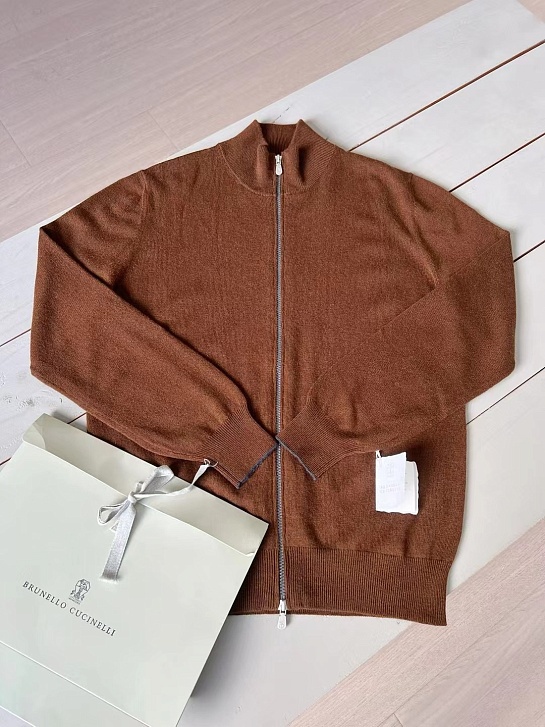 Кашемировый свитер Brunello Cucinelli Premium - Brown