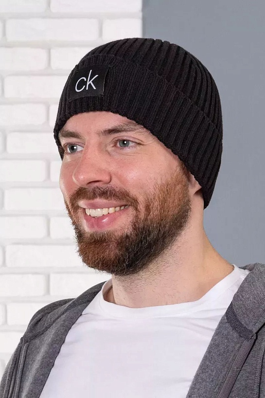 Шапка чёрного цвета Calvin Klein Golf Losar