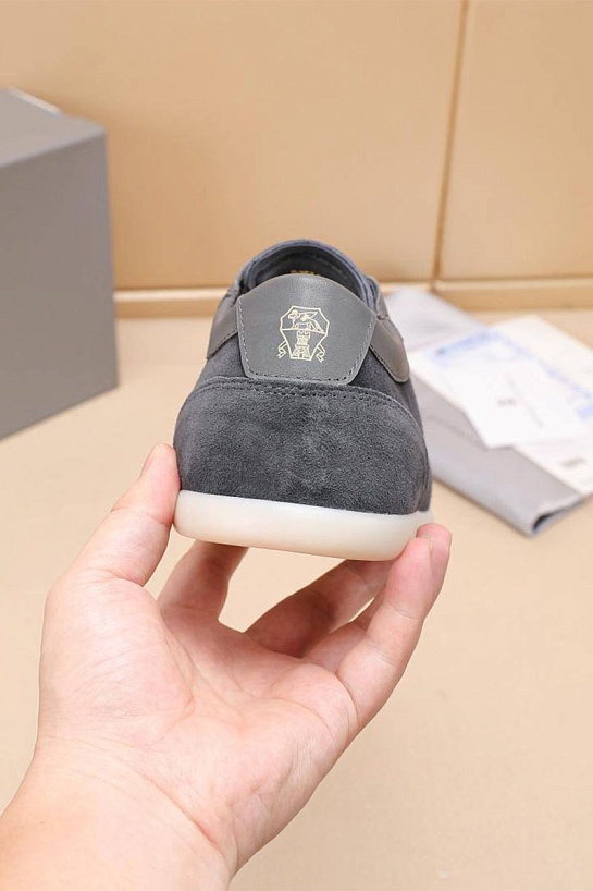 Мужские замшевые кроссовки Brunello Cucinelli