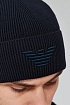 Шапка синего цвета Emporio Armani