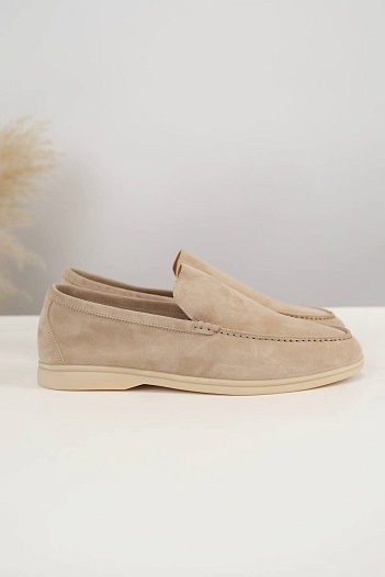 Мужские замшевые лоферы Loro Piana Summer Walk   