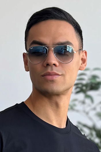 Солнцезащитные очки Ray-Ban Aviator Large Metal - Blue   