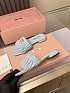 Женские шлёпанцы MIU MIU Premium - Blue