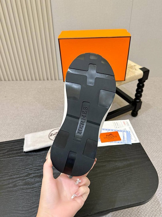 Мужские кожаные кроссовки Hermes