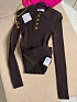Женское поло с длинным рукавом Schiaparelli premium - Brown