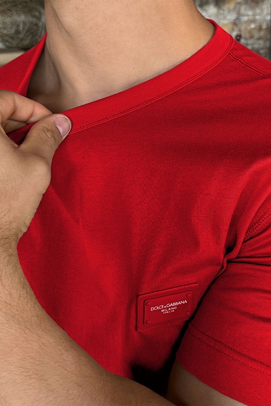 Мужская футболка Dolce & Gabbana Premium - Red
