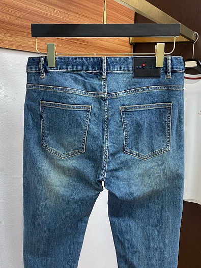 Мужские синие джинсы Kiton Premium   