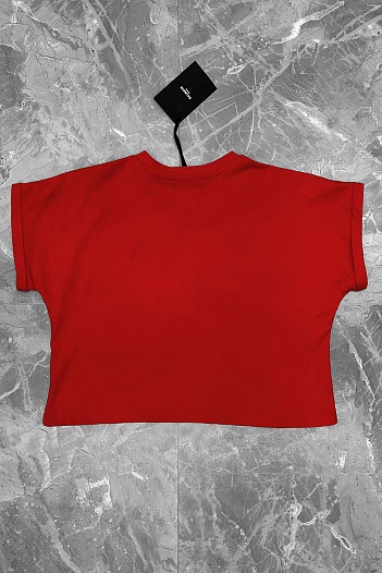 Женская футболка Balmain Paris - Red   