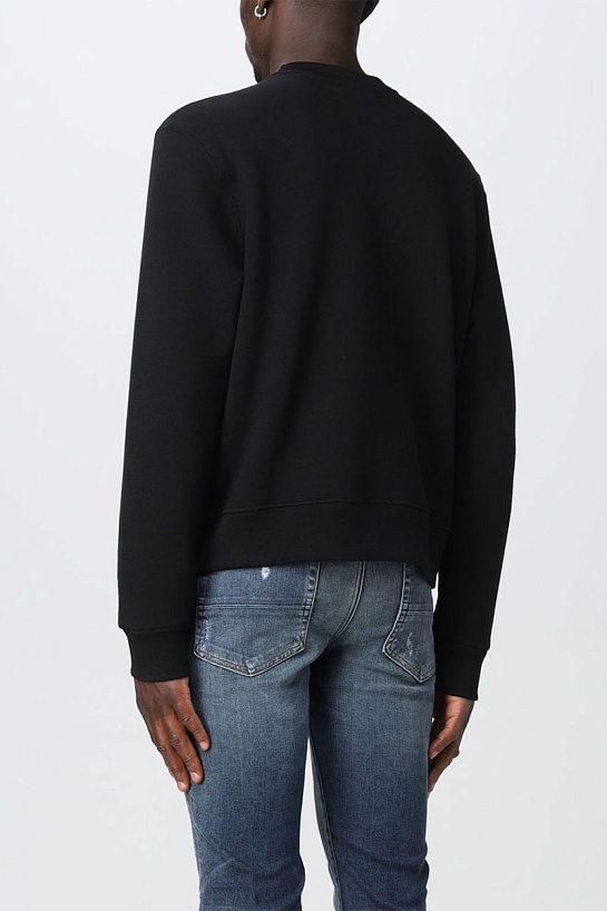 Мужской чёрный свитшот Amiri Collegiate logo-print