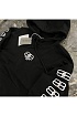 Мужское чёрное худи Balenciaga BB logo-print