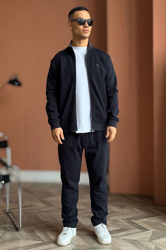 Спортивный костюм Trussardi logo-embroidered - Navy
