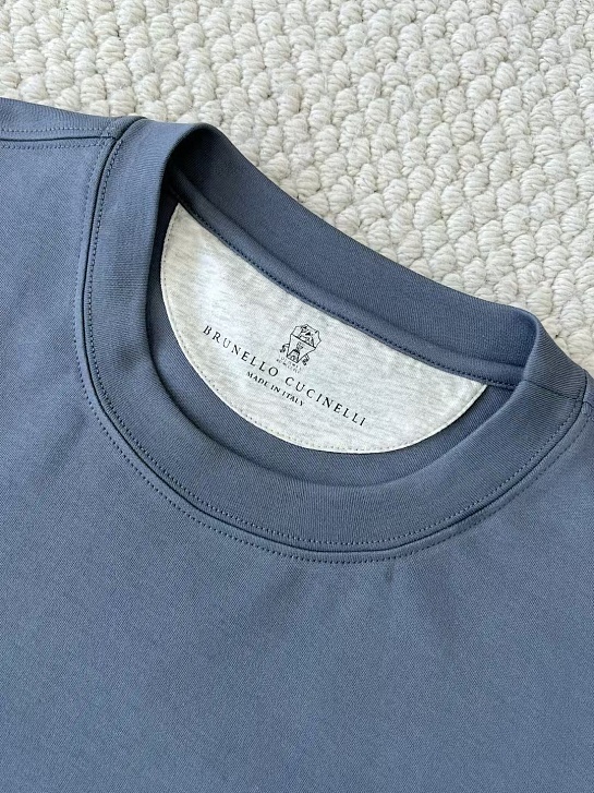 Мужская синяя футболка Brunello Cucinelli premium