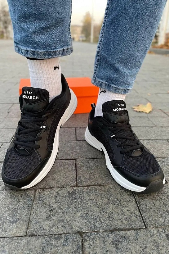 Кроссовки Nike Air Monarch - Black / White