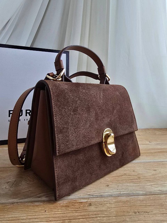Замшевая сумка Furla Eclisse S 21x17 см