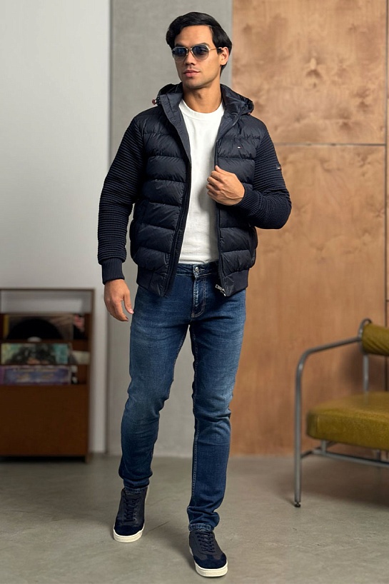 Куртка с вязаными рукавами Tommy Hilfiger