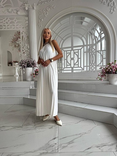 Женское платье Maison Margiela с открытыми плечами   