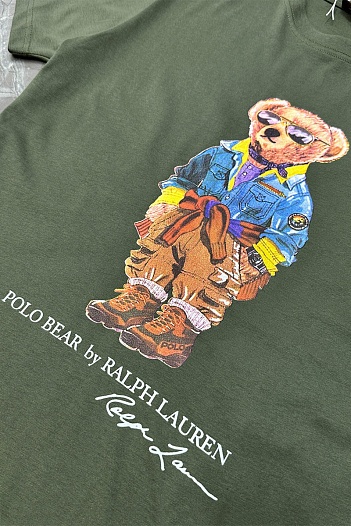 Мужская футболка Polo Ralph Lauren "Bear" - Green   